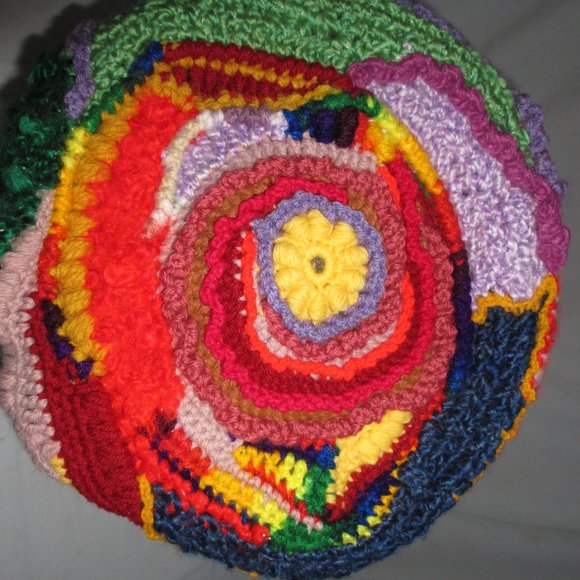 HAT Crochet NEW 2 PC SET Handmade Hat Size 20"-22" M SCARF Cap WOMEN`S beret - Picture 12 of 12